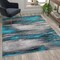 Flash Furniture Turquoise 5x7 Abstract Area Rug ACD-RGTRZ863-57-TQ-GG - alternate 1